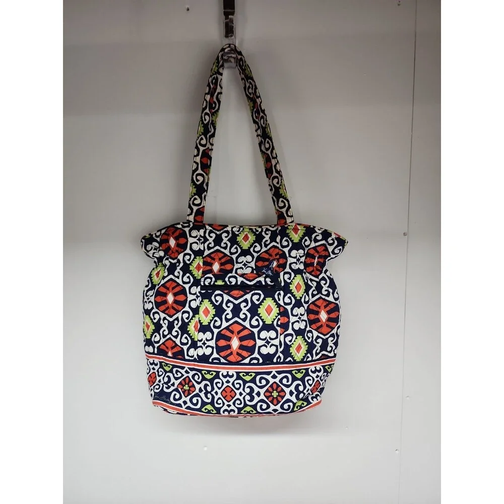 Vera Bradley Sun Valley Tote Double Handle Snap Closure Geometric Retired